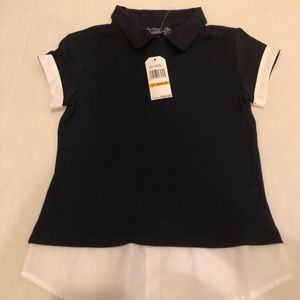 Nautica shirt size 7 Navy blue